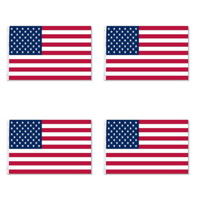 4x United States 4x6 FT U.S. US American USA Flag Polyester Stars Brass Grommets