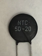NTC 5D-20 Power Thermistor Circuit Protection 5 Ohm, 7 Amp, 20mm Disc  US Ship