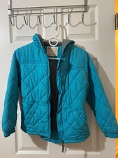 Blue jacket with hood - 8yr old boys - gently used