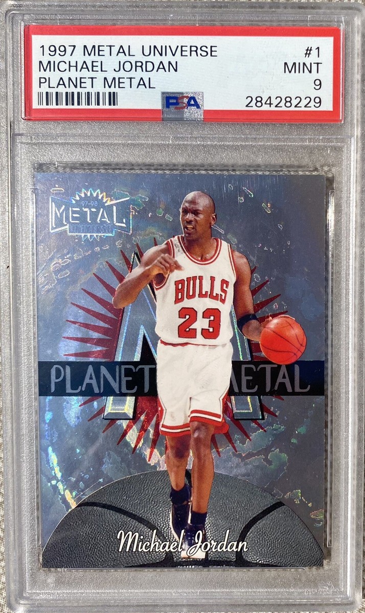 その他 NBA Michael Jordan l universe PSA 9 1997 Metal Universe Michael Jordan PLANET METAL #1 - PSA 9