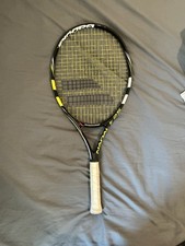 Babolat Black/Yellow Tennis Racket Rackets With Matching Babolat Cover Case