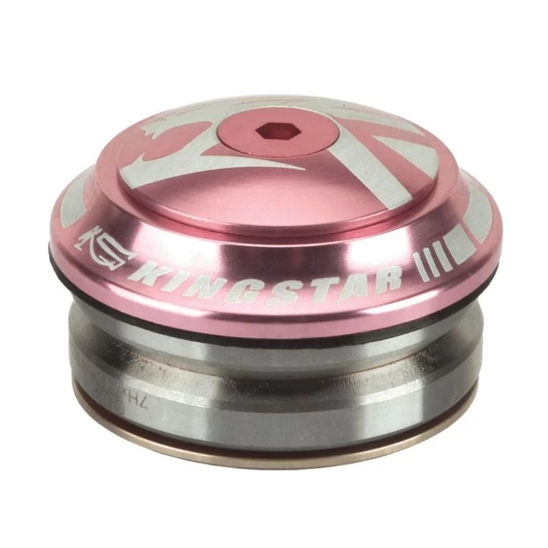 Jeu de direction KINGSTAR IS42 Rose en aluminium CNC haute précision