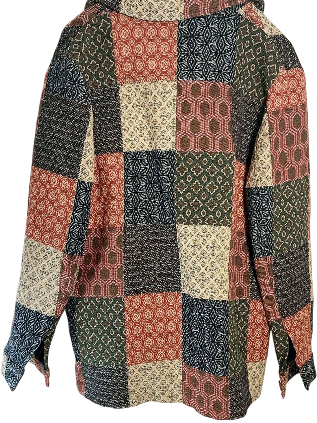 Sézane Will Patchwork Pattern Jacket Multicolour … - image 14