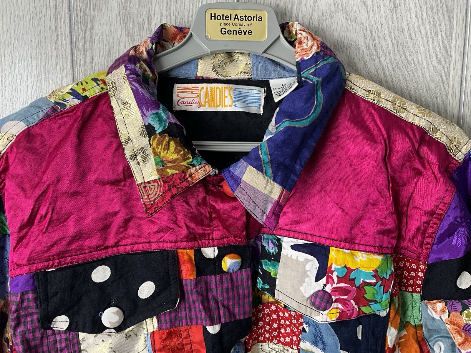 CANDIES Maximalism Boho Patchwork Cropped Jacket … - image 2