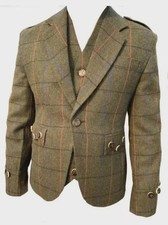 Men's Tweed Argyle Kilt Jacket and Vest: Scottish Heritage