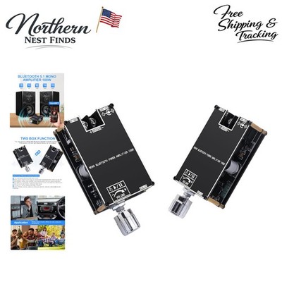 Mini Bluetooth 100W Amplifier with Versatile Input Options and Protective Design
