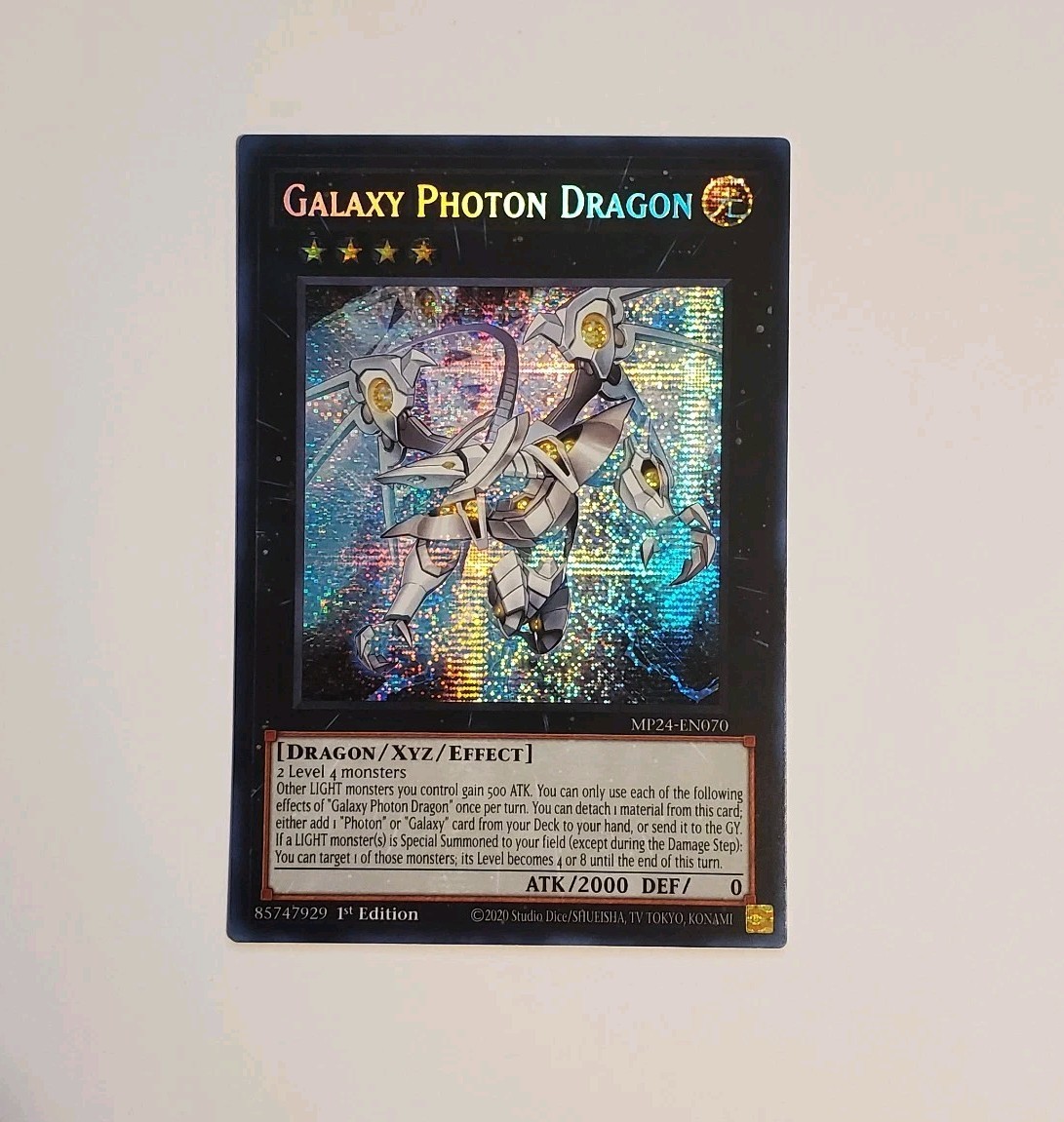 Galaxy Photon Dragon Prismatic Secret Rare MP24-EN070 25th Anniv Tin