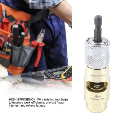 Wire Twisting Tool Stripper Twister Electrical Power Drill Terminal Strippin SET