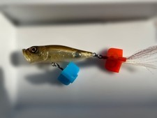 Megabass POPX 2000 Topwater Lure Gold Orange Gradient with Floats