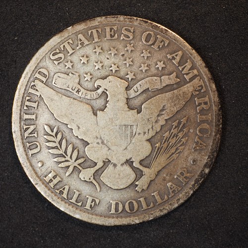 1906 **P** BARBER SILVER HALF DOLLAR ***NICE COIN!***  FREE SHIPPING! C1935 - Picture 2 of 2