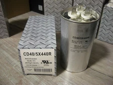 NEW IRP CD40/5X440R Round Run Capacitor - Dual 370 & 440 VAC 40+5uF