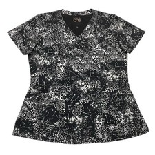 Barco One Short Sleeve Scrubs Top W/ Pockets Women  s Size M