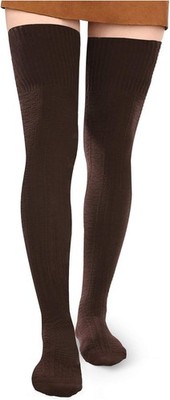 Women Extra Long Thigh High Socks Warm Cotton Knit Boot Stockings Leg Warmers
