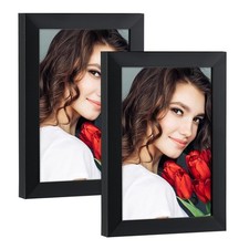 4x6 Picture Frame Set of 2, Wooden Picture Frames with HD Plexiglass Display ...