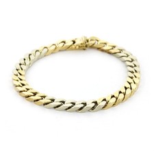 Armband 333 Gold 8 kt bicolor Panzerarmband  ...