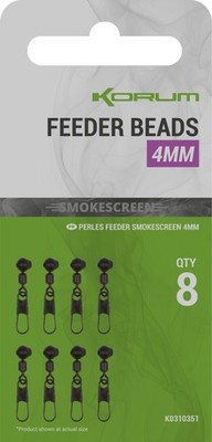 Korum Smokescreen Feeder Beads 8Stk. 4mm Feedermontage Anit-Tangle