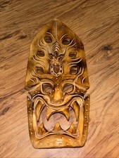 Handmade Hawaiian Indonesian Dragon Wooden Mask 16  