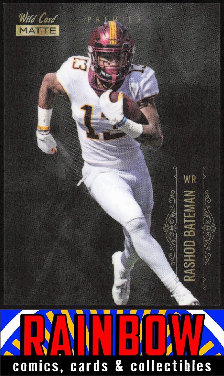 2021 Wild Card Matte White #MBC-22 Rashod Bateman Minnesota Golden Gophers