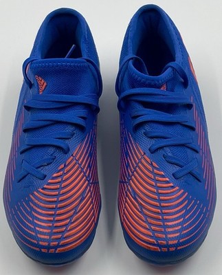 Adidas Predator Edge .3 Firm Ground Blue/Orange Soccer Cleats Boy's Youth Size 5