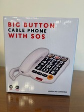 Sangyn Large Button Corded Phone for Seniors w/ Loud Ringer