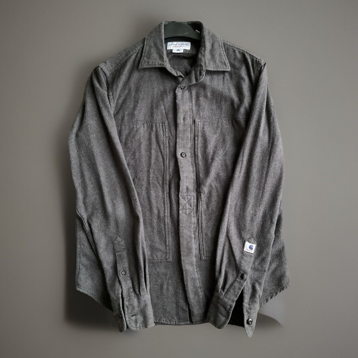 Vintage Adam Kimmel X Carhartt Grey Flannel Railroad Style Shirt
