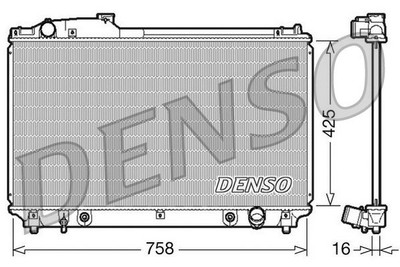 Wasserkühler Motorkühler für Lexus LS F3 4.3 2000-2006 Denso Drm51003