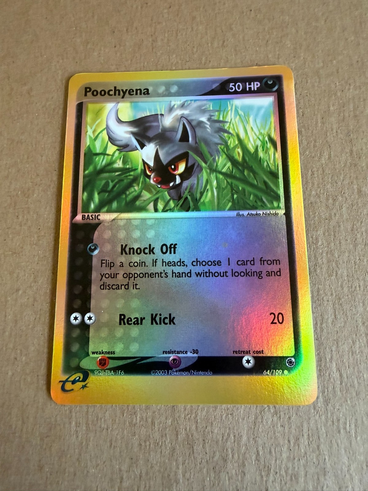 Poochyena 64/109 Ruby and Sapphire Reverse Holo - NM