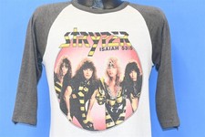 vintage 80s STRYPER ISAIAH 53:5 NO DEVIL CHRISTIAN METAL 3/4 SLV t-shirt MED M