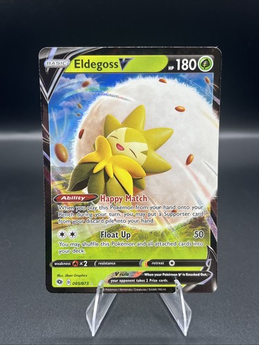 Eldegoss V 005/073 Holo V Rare Champion's Path Pokemon Holo Near Mint
