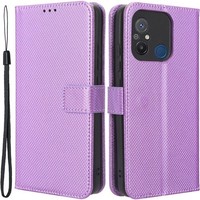 KlapphüLle FüR Xiaomi Redmi 12C, Brieftasche, Magnetverschluss, Lila