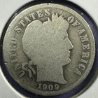 1909 10C Barber Dime (89615)