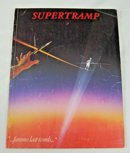 Supertramp...Famous Last Word 1982 Songbook - Oop - Vintage Hard to Find