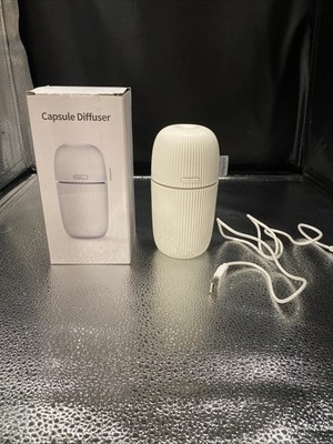Vitality Capsule Diffuser Portable Aromatherapy Car Diffuser White Ultrasonic