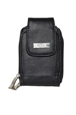 Buxton Black Leather Zip Around Accordion Organizer Wallet Clutch Purse