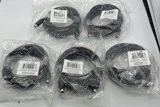 S-Video Male to Male 25FT Cable 4-Pin SVHS DVD HDTV VCR Plug  Play LOT OF 5