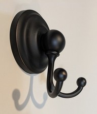 Pamex Double Robe Hook in Dark Bronze with All Hardware to Install
