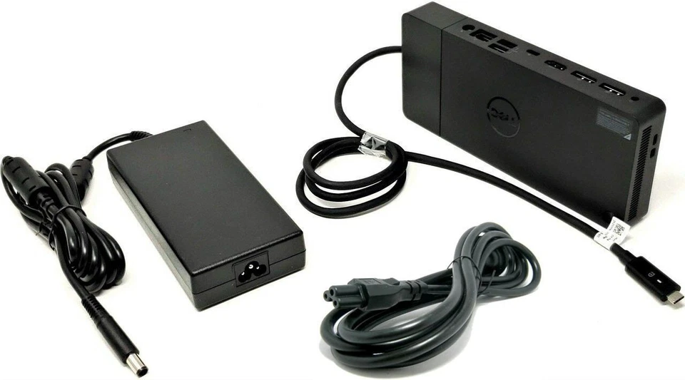 DELL USB C Pro DOCK Docking Station K20A WD19 HDMI DP TYPE 180W PSU - image 4 of 4