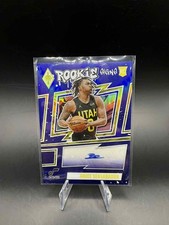 2023-24 Panini Phoenix Brice Sensabaugh #/25 RC AUTO ROOKIE SP Blue Prizm Jazz