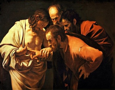 The Incredulity of Saint Thomas by Caravaggio 11''X14'' GLOSSY POSTER PRINT