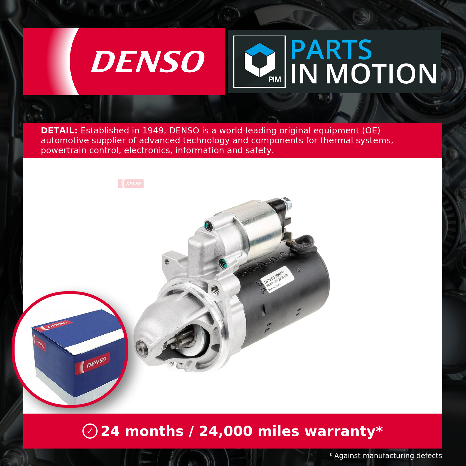 Starter Motor fits MERCEDES E220 2.1D 2.2D 95 to 08 Denso A0031515001 Quality - Image 9