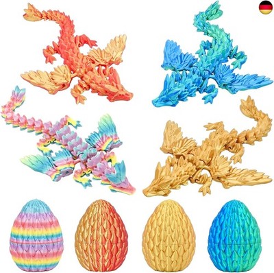 Balkwan Drachen Eier Geschenkset mit Mini Flügeldrachen Überraschung 3D G