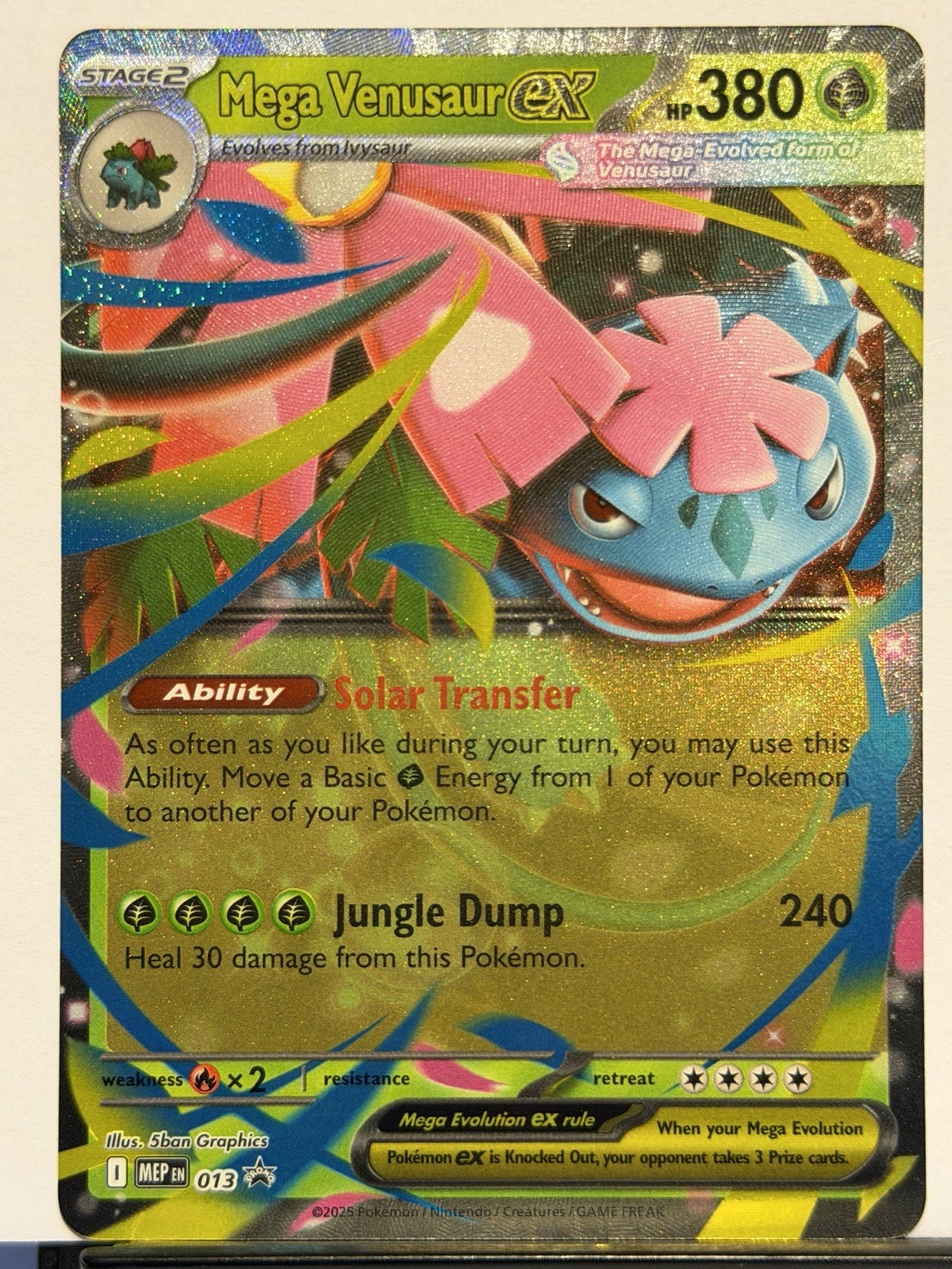 Pokémon Mega Venusaur ex MEP013 MEP Black Star Promos NM