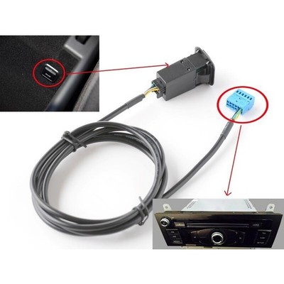 Hochfestes ABS Material AUX Eingangsbuchse AUX Audio Buchse Auto Aux Adapter