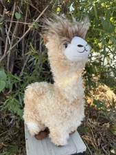 Aurora Plush Llama  Alpaca  ZOEY 15" H Curly Shaggy  Free Standing Indonesia