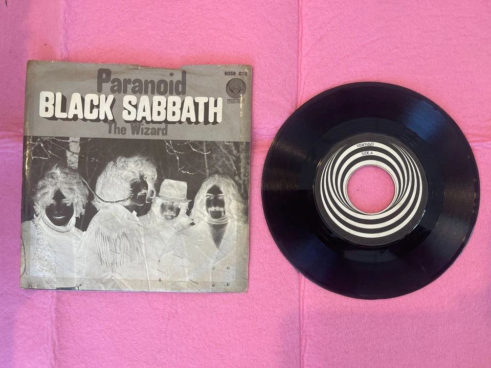 Black Sabbath – Paranoid - Vertigo 6059 010 - Single Vinyl 7" siehe Fotos - Bild 1 von 2