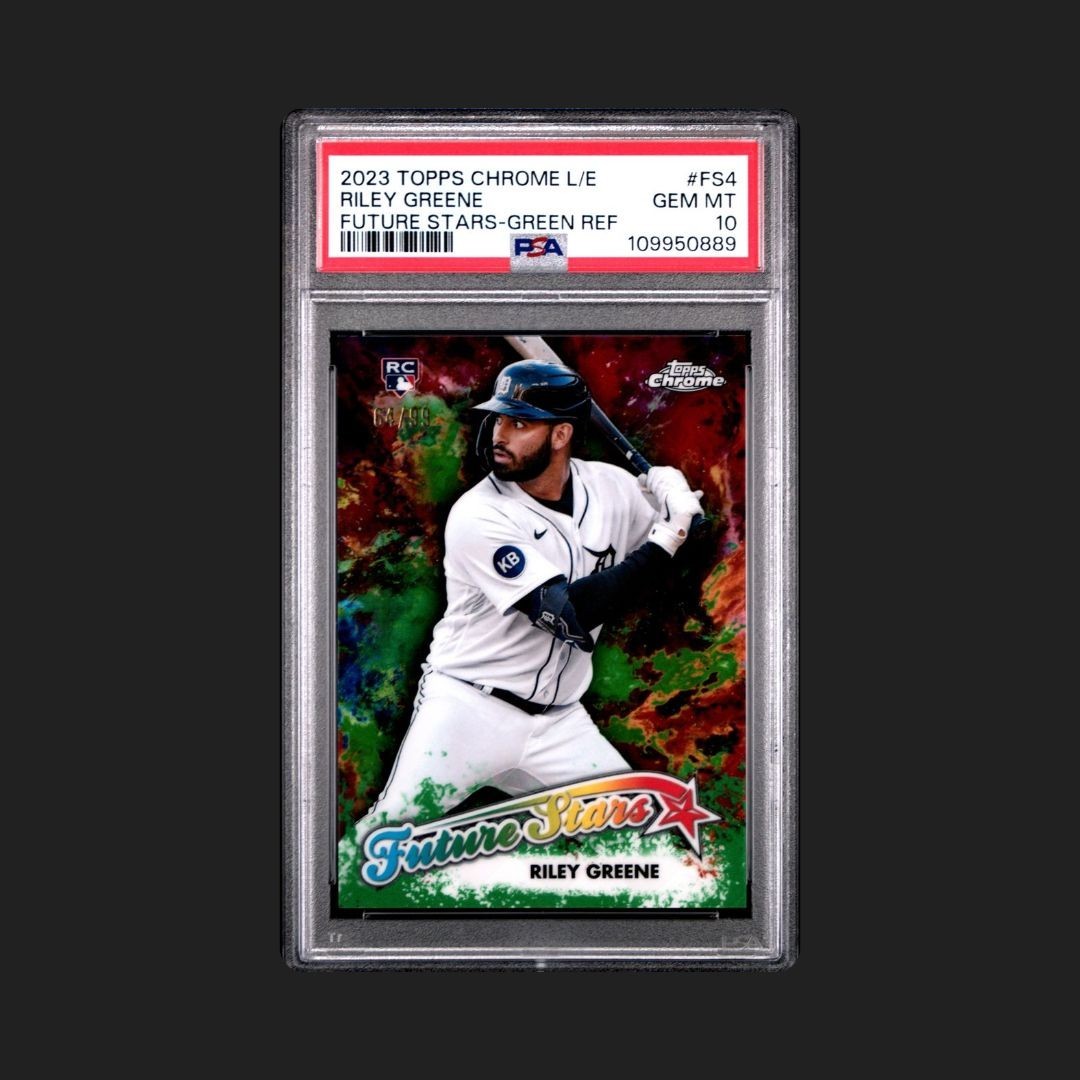 2023 Topps Chrome Logofractor Edition - FS Riley Greene /99 #FS-4 PSA 10 GEM