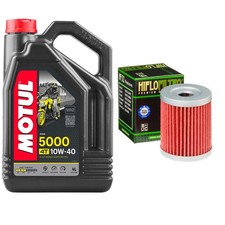 Motul 5000 10w40 4L Oil Filter Kit For Suzuki DRZ125 Motocross 2016 8.94 per litre
