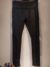 Primark. Black Leather Look Leggings. Size 12-14