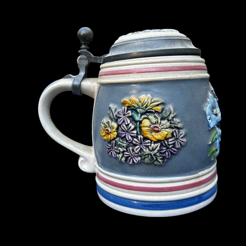 复古 1992 年 Gerz 陶瓷野花 Stein 限量版 #563/10000 证书 — 第 2/4 张图片