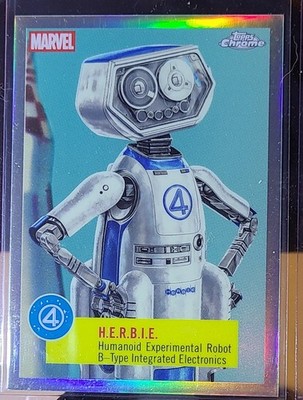 2025 Topps Chrome Marvel Studios H.E.R.B.I.E. FF-5 First Steps FREE CARD